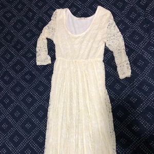 Full lace maxi dress